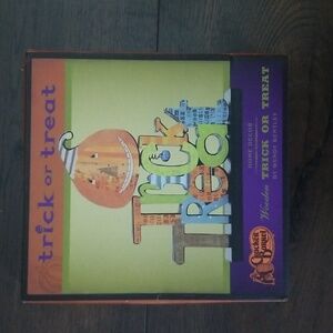 Wooden trick or treat sign Cracker Barrel